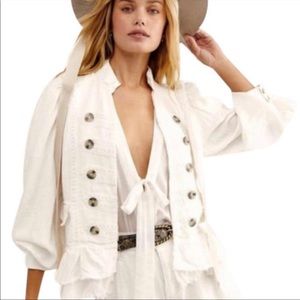 Free People Ariana Raw Hem Jacket